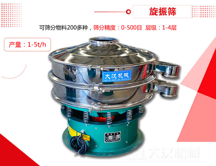旋振篩可以特殊定制有：材質(zhì)方面包括：碳鋼，不銹鋼，全不銹鋼層級方面包括：單層，雙層，三層，四層等